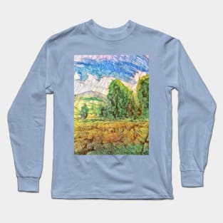 Farmland Mosaic Long Sleeve T-Shirt